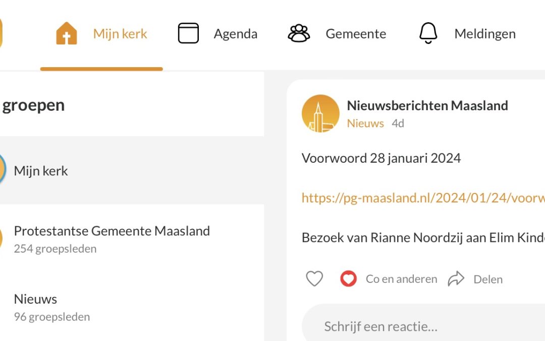 Kerk App Update – Webversie van de Kerk App