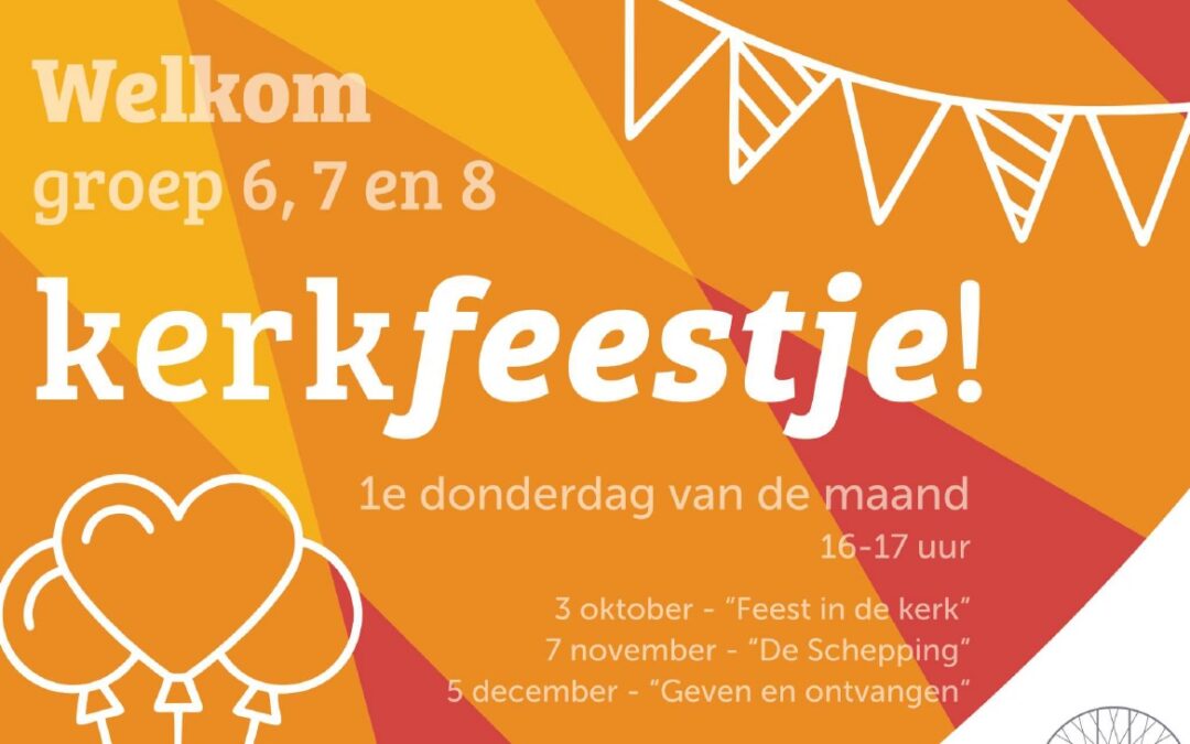 Kerkfeestje voor groep 6, 7 en 8