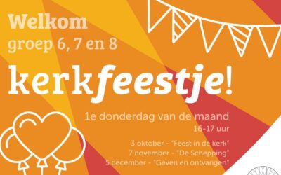 Kerkfeestje voor groep 6, 7 en 8